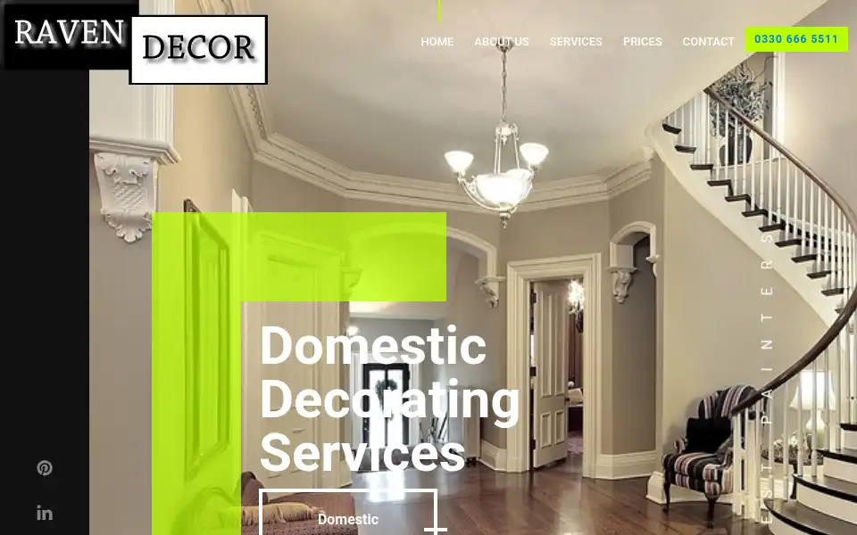 Screenshot of ravendecor.co.uk