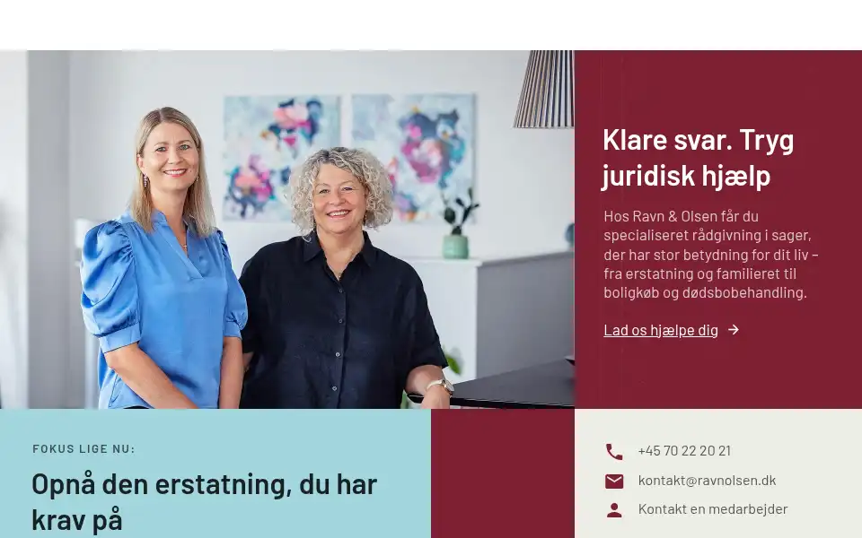 Screenshot of ravnolsen.dk