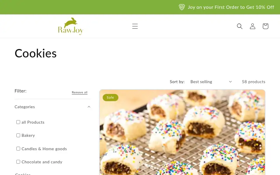 Screenshot of rawjoy.us