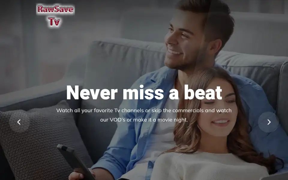 Screenshot of rawsavetv.com