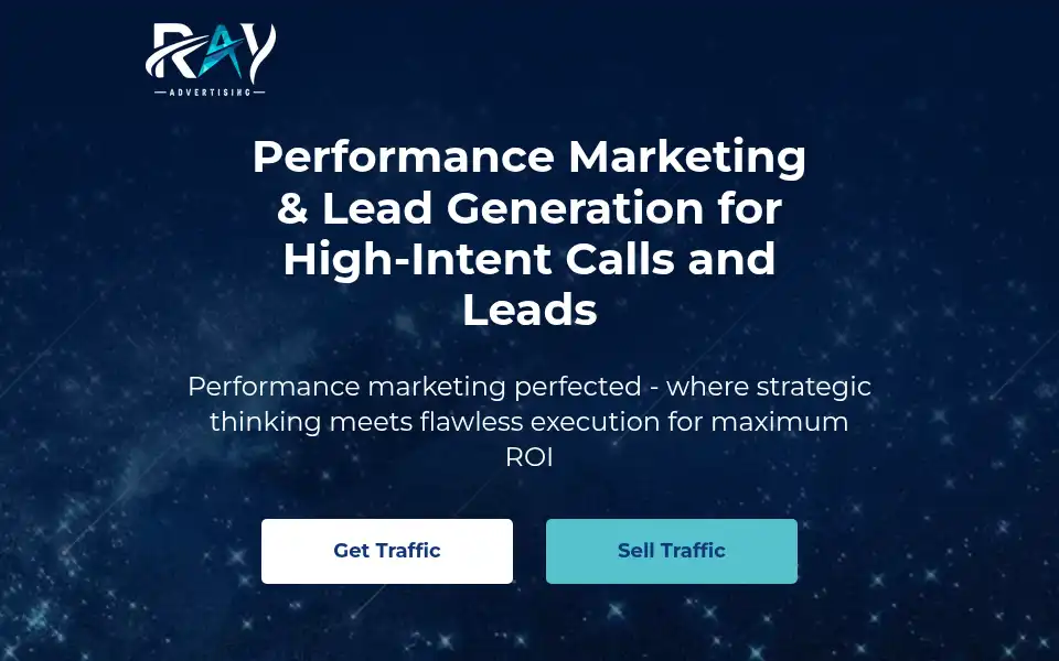 Screenshot of rayadvertising.com