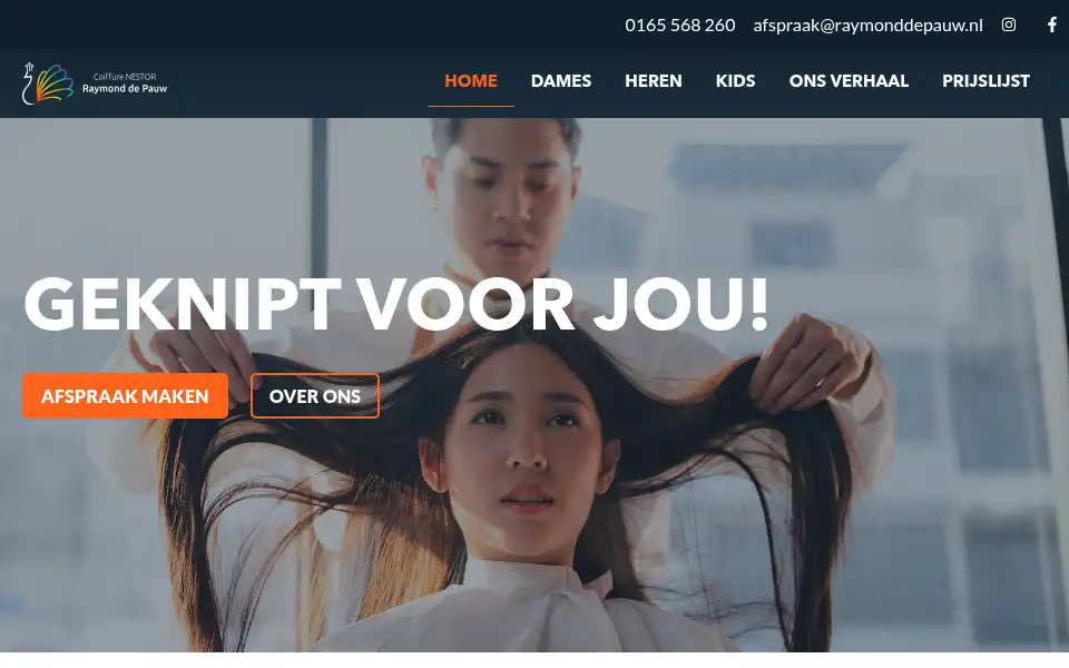 Screenshot of raymonddepauw.nl