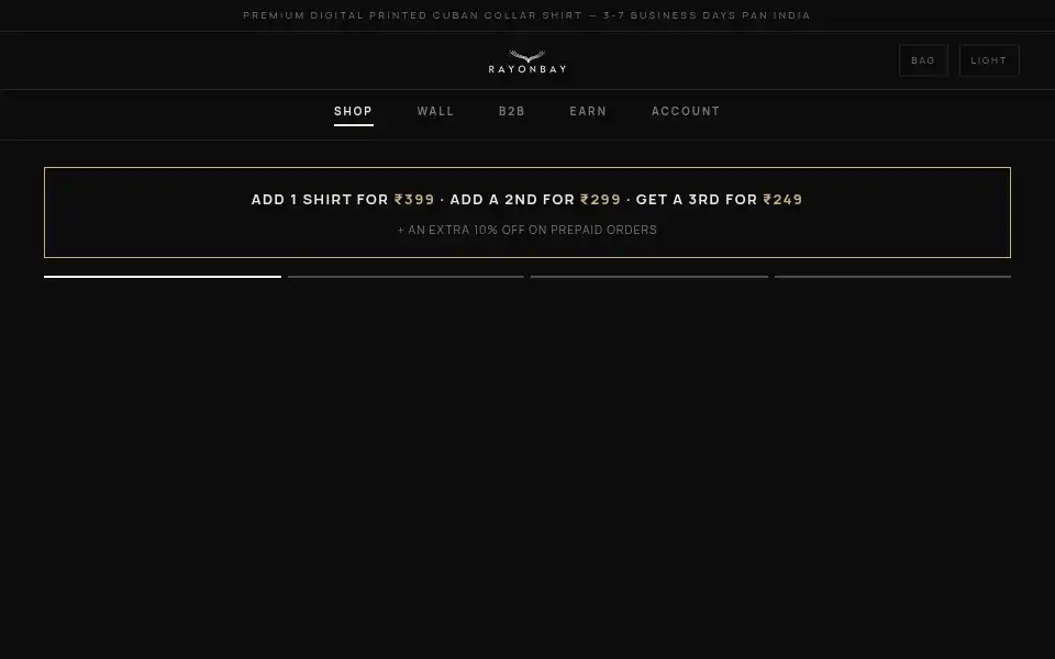 Screenshot of rayonbay.com