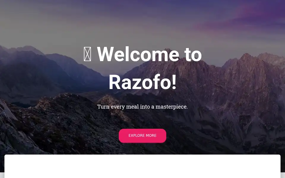 Screenshot of razofo.com