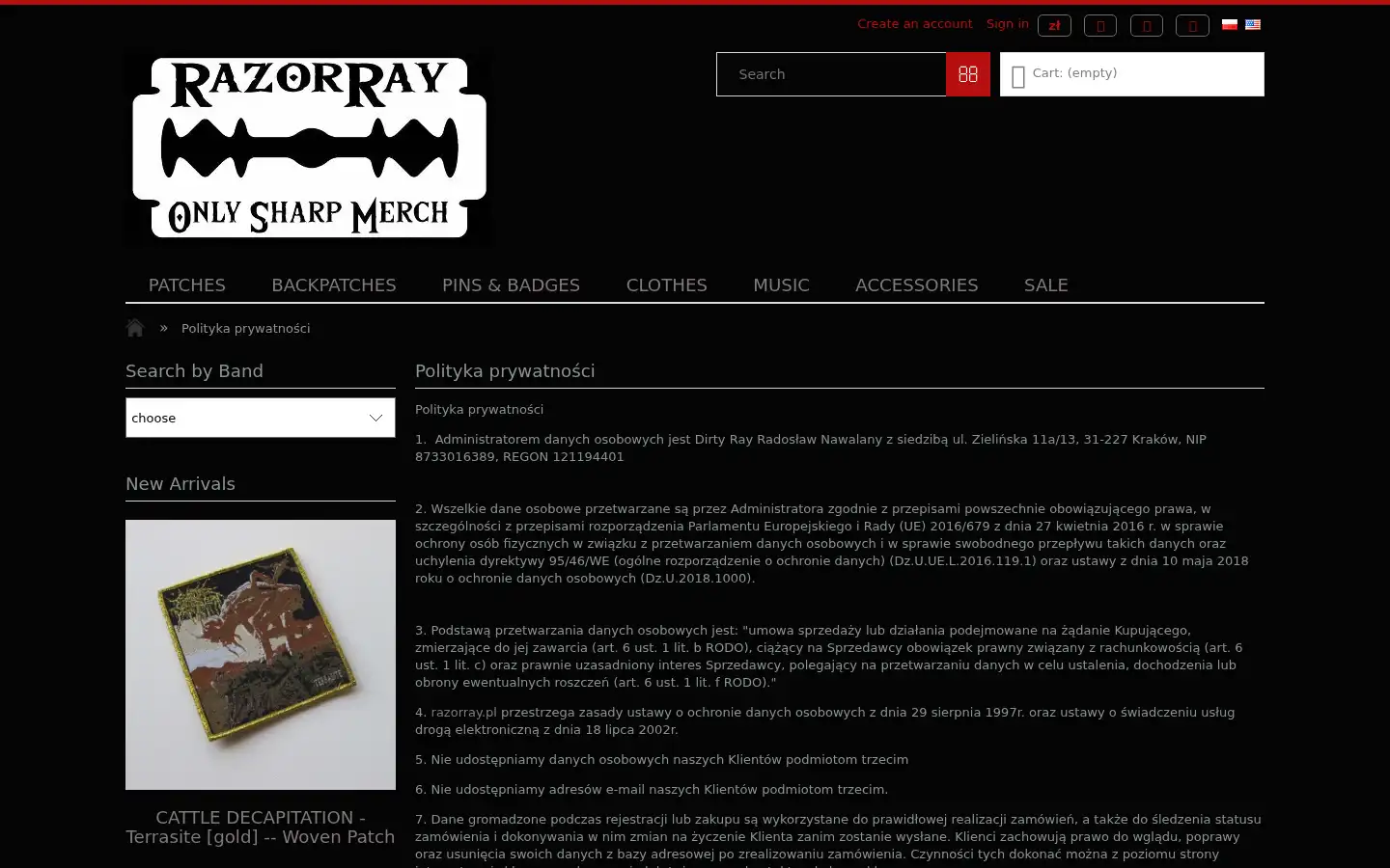 Screenshot of razorray.pl