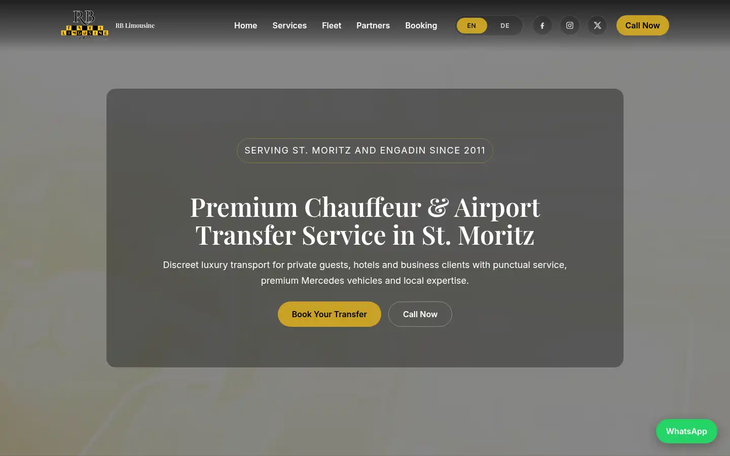 Screenshot of rb-limousine.ch