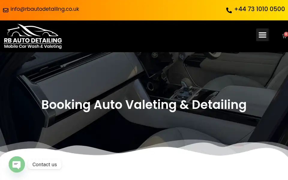 Screenshot of rbautodetailing.co.uk