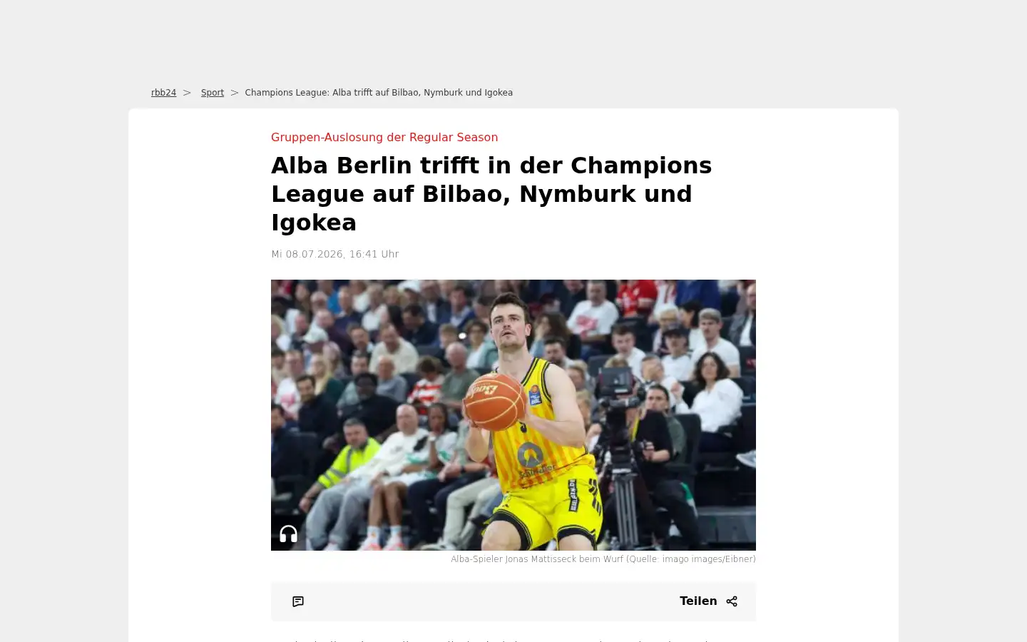 Screenshot of rbb24.de