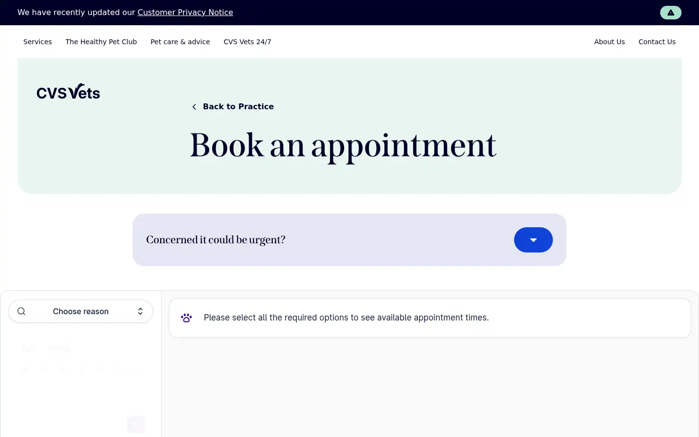 Screenshot of rbbvets.co.uk
