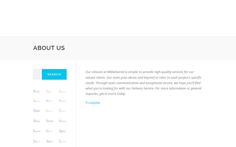 Screenshot of rbdelivery.ie