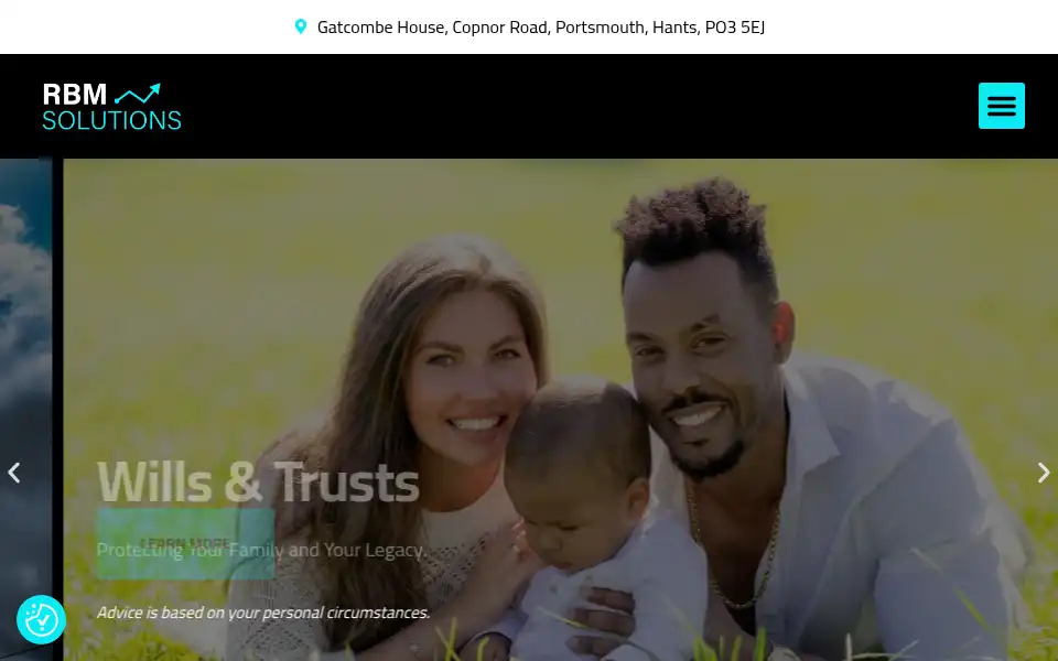 Screenshot of rbmsolutions.co.uk