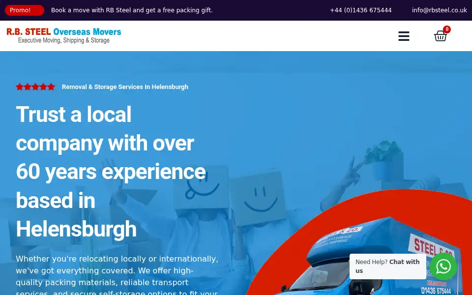 Screenshot of rbsteel.co.uk