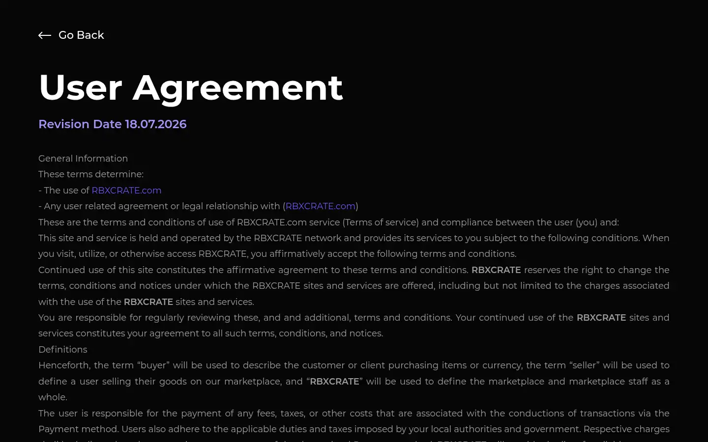 Screenshot of rbxcrate.com