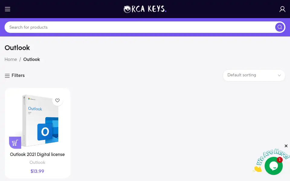 Screenshot of rcakeys.com