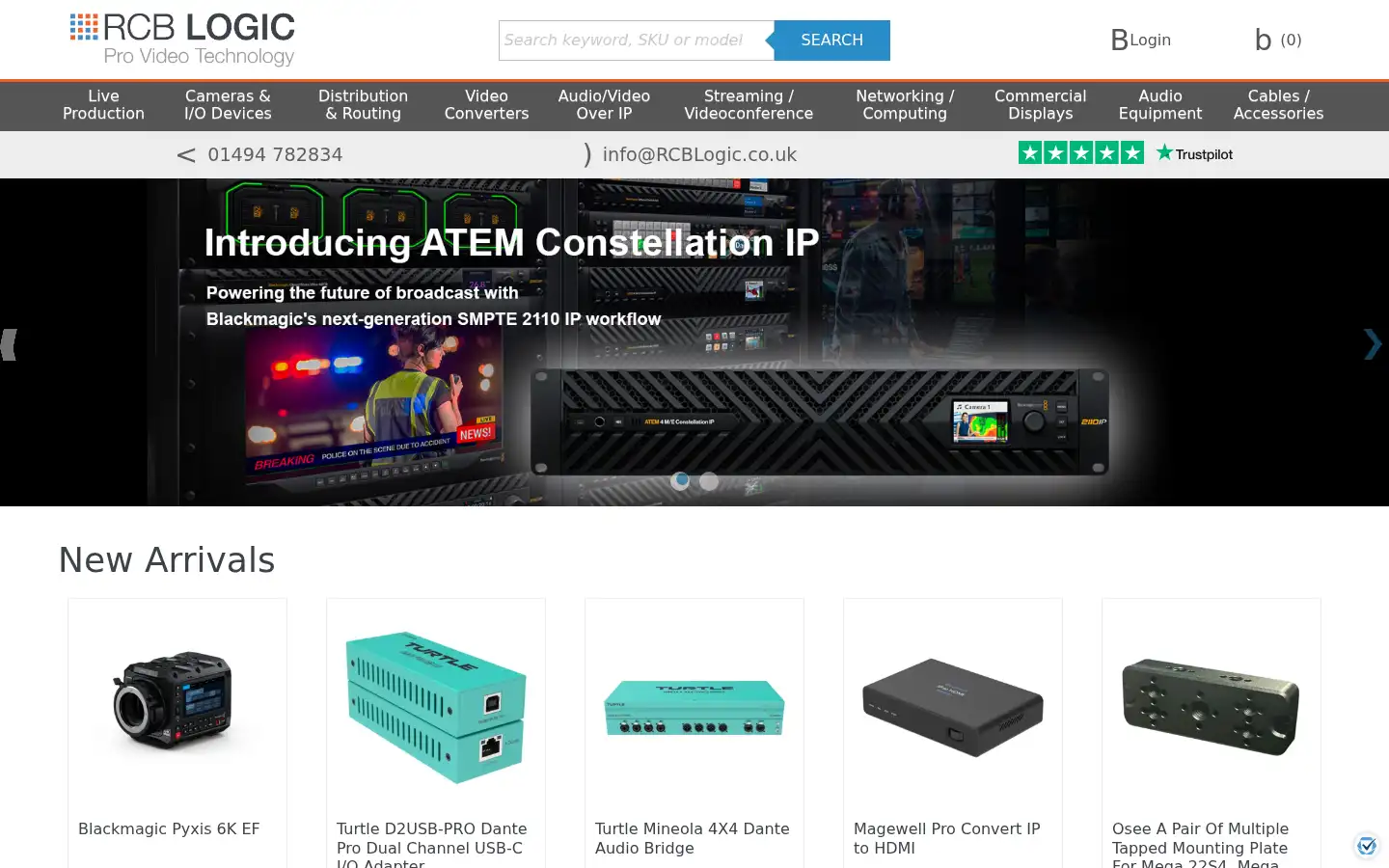 Screenshot of rcblogic.co.uk