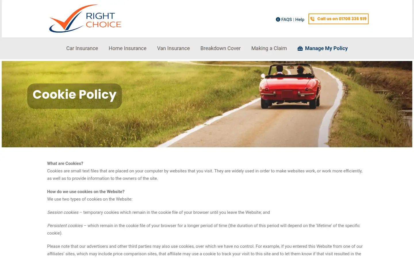 Screenshot of rcib.co.uk