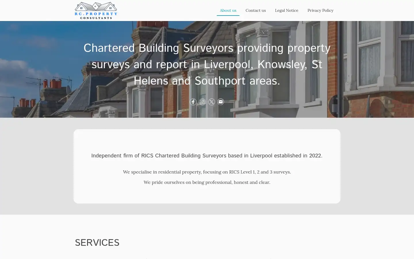 Screenshot of rcpropertyconsultants.co.uk