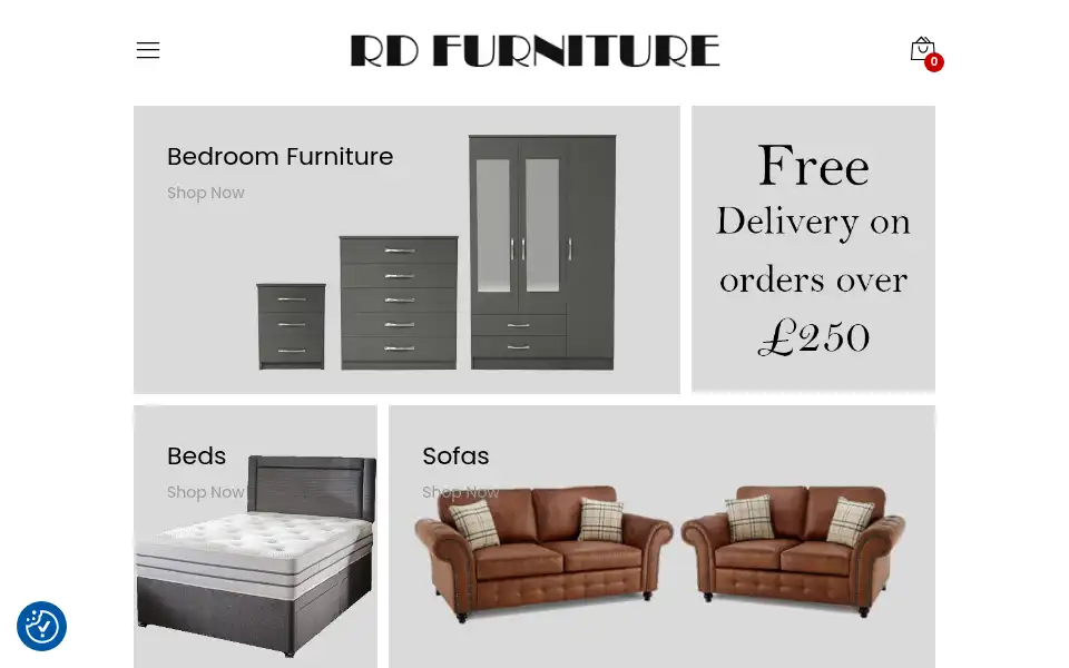 Screenshot of rdfurniture.co.uk