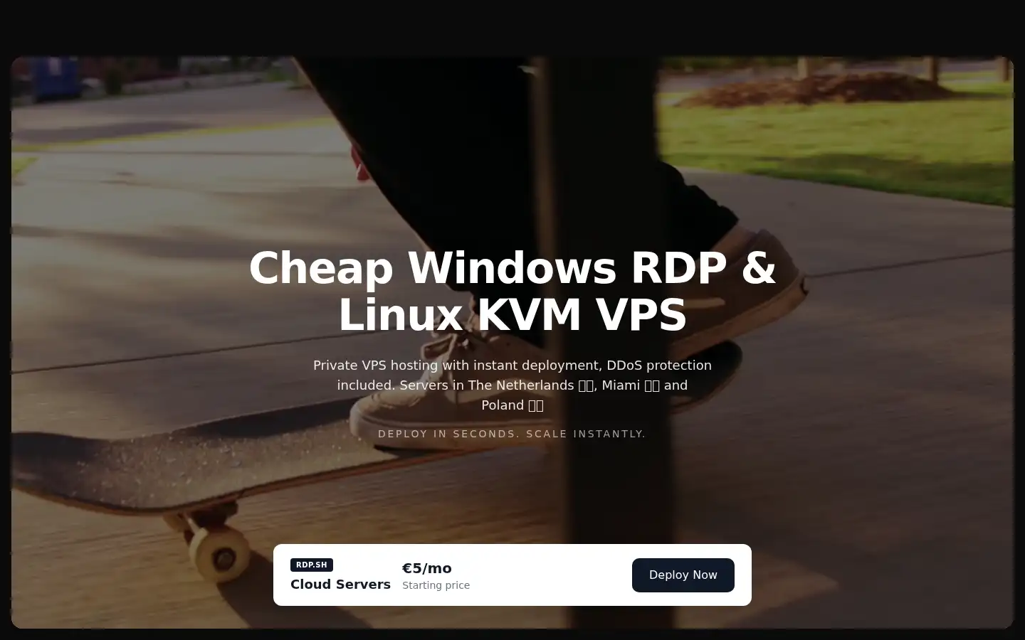 Screenshot of rdp.sh