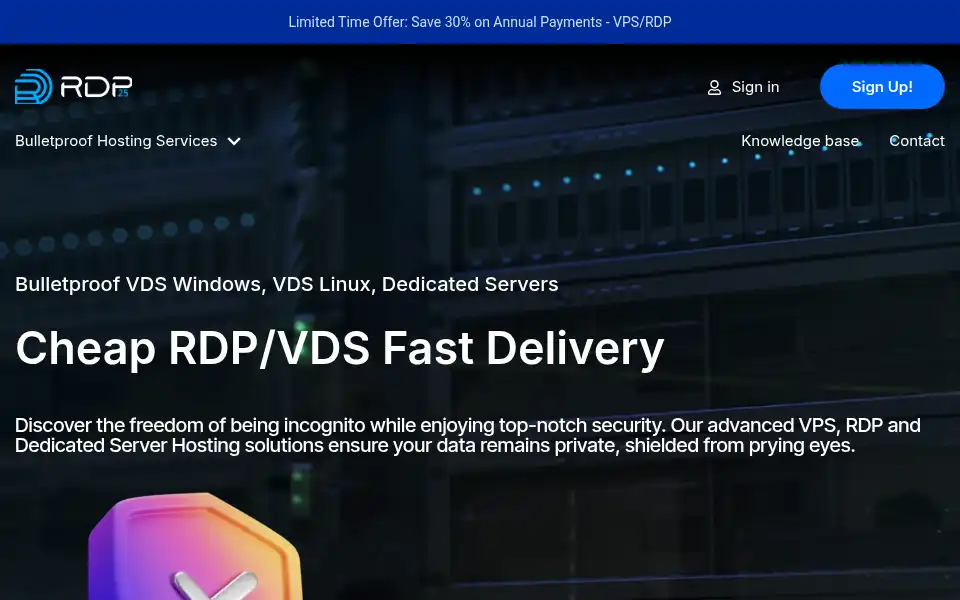 Screenshot of rdp25.com