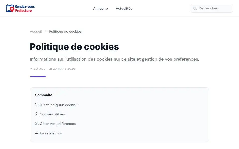 Screenshot of rdvprefecture.com