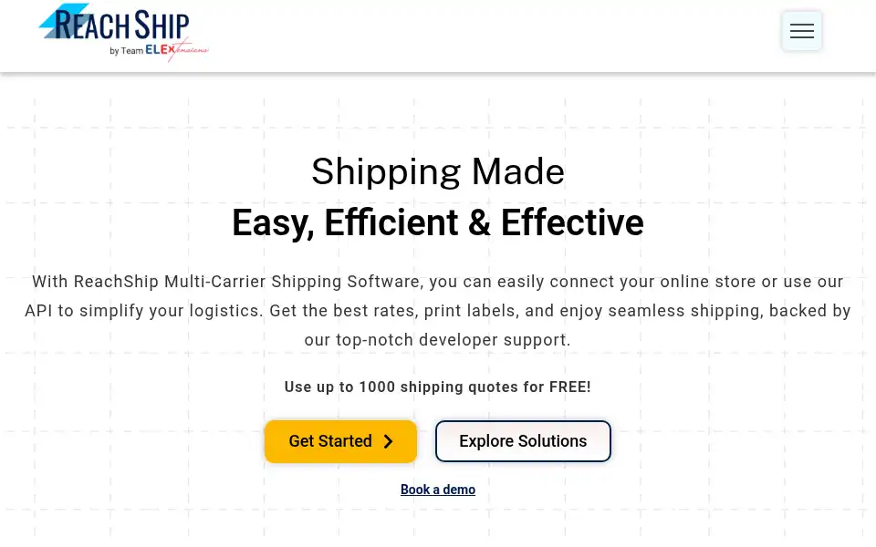 Screenshot of reachship.com
