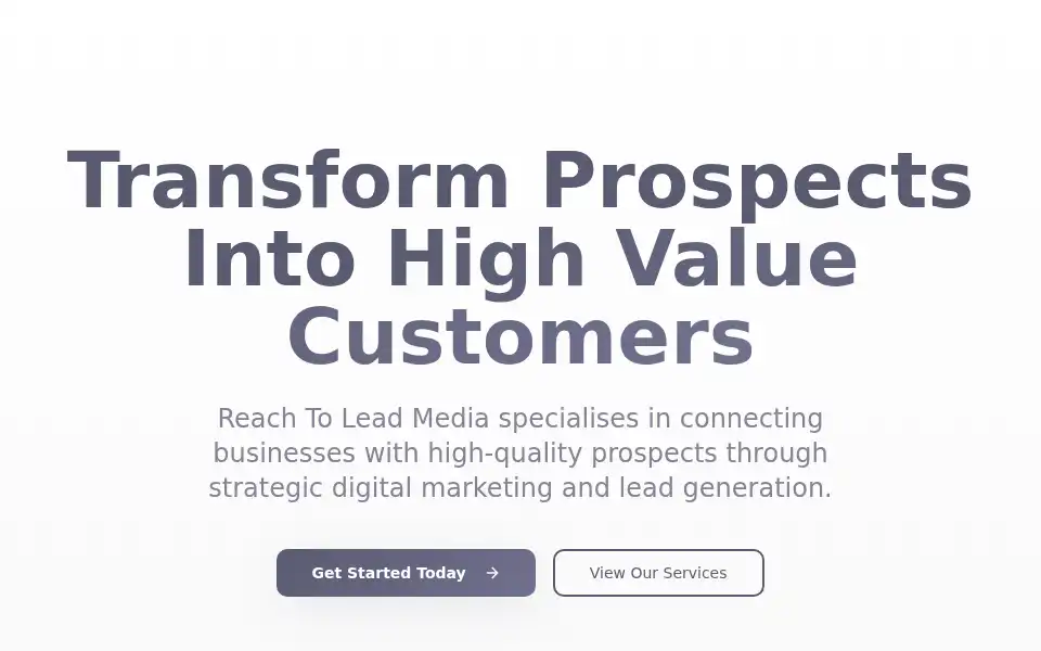 Screenshot of reachtoleadmedia.com