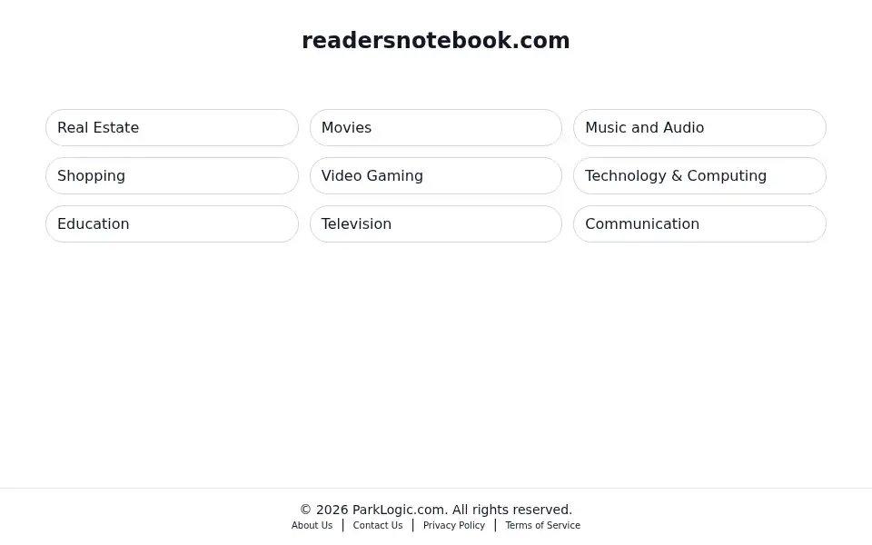 Screenshot of readersnotebook.com