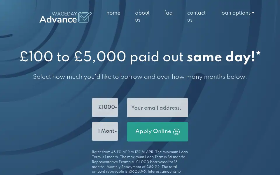 Screenshot of readies.co.uk