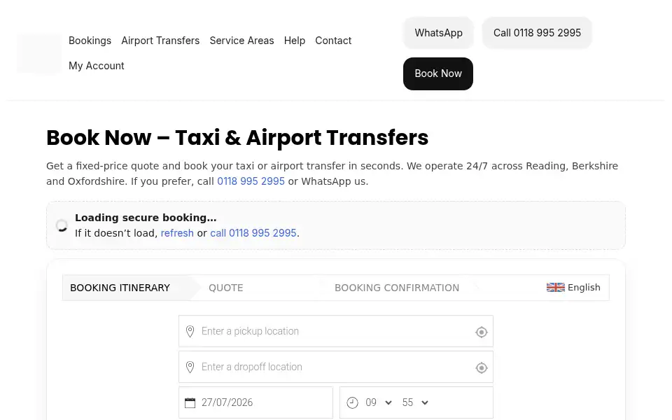 Screenshot of readincars.com