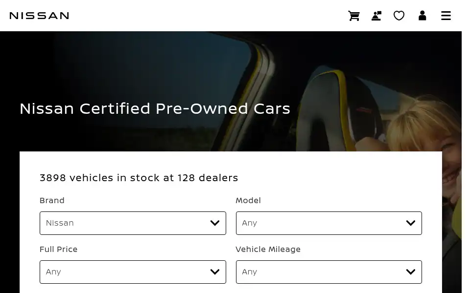 Screenshot of reading-motorline.usedcars.nissan.co.uk