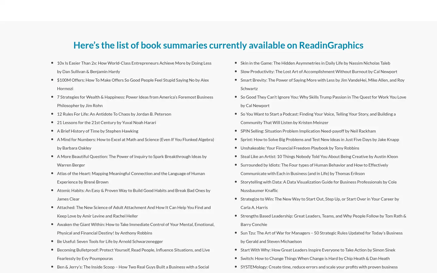 Screenshot of readingraphics.com