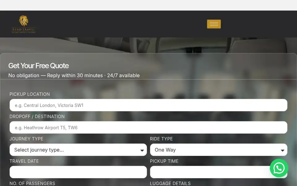 Screenshot of readtravel.co.uk