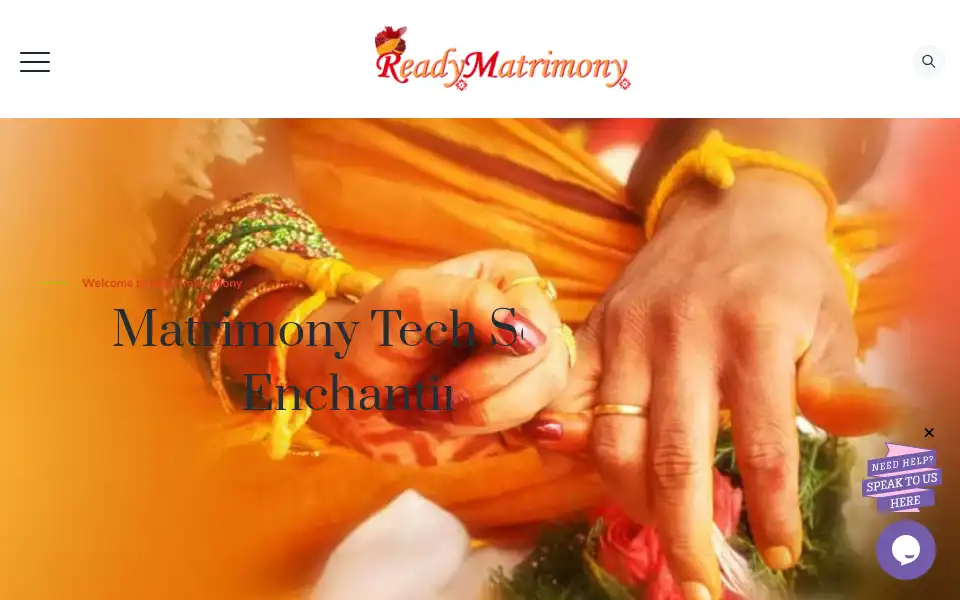 Screenshot of readymatrimony.com