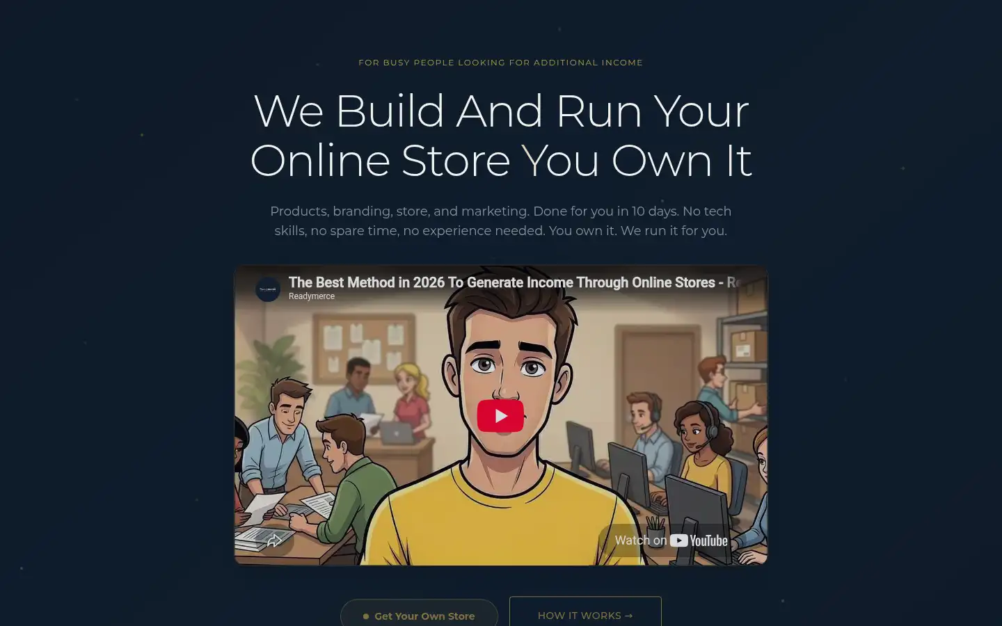 Screenshot of readymerce.com