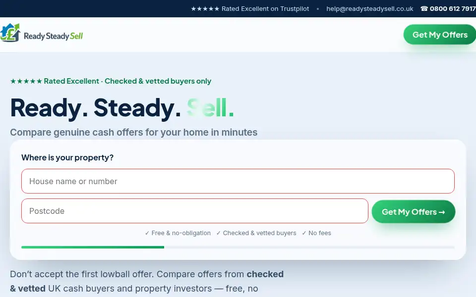 Screenshot of readysteadysell.co.uk