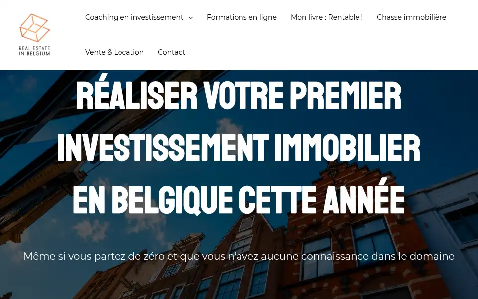 Screenshot of real-estate-in-belgium.com