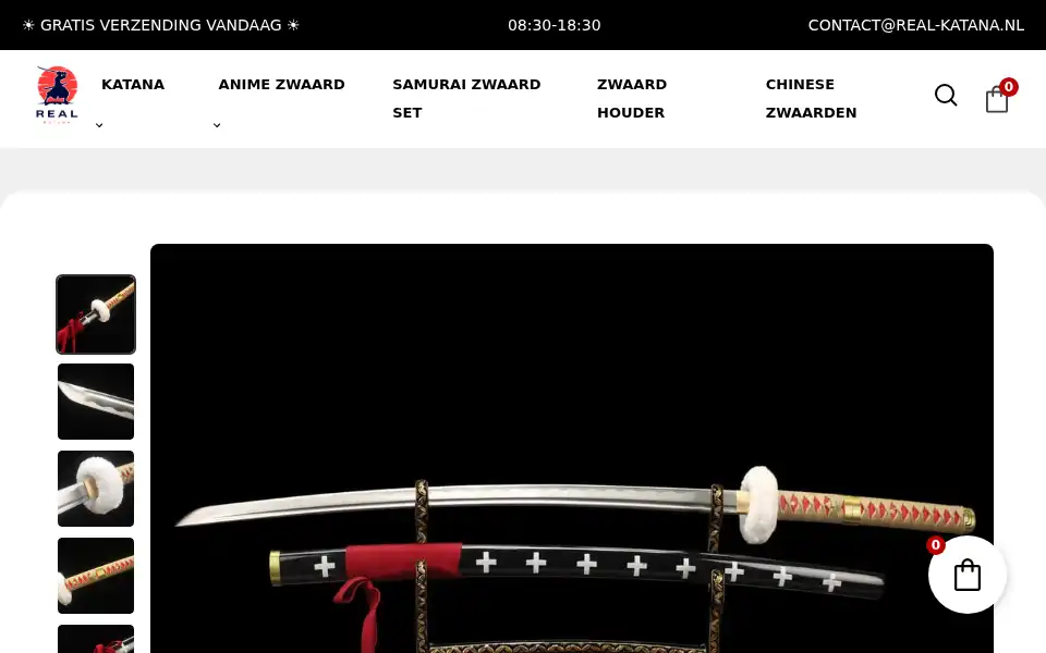 Screenshot of real-katana.nl