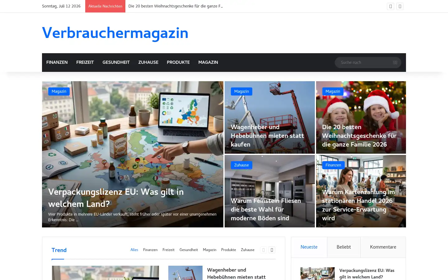 Screenshot of real-markt.de