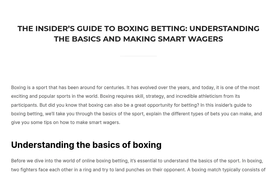 Screenshot of realboxingonly.com