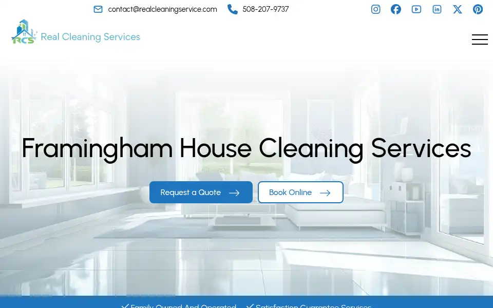 Screenshot of realcleaningservices.com