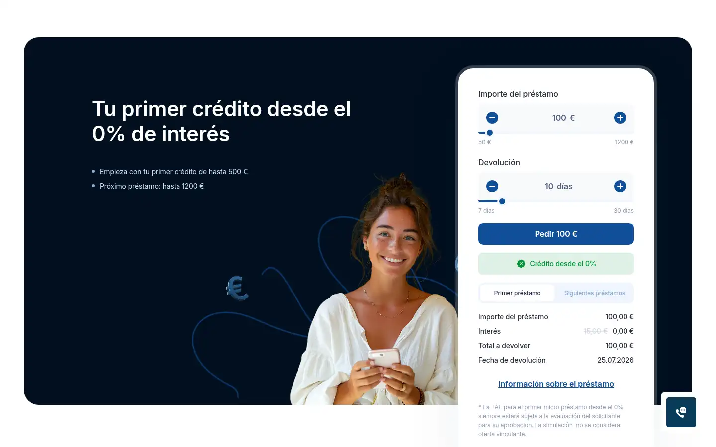 Screenshot of realcredito.es