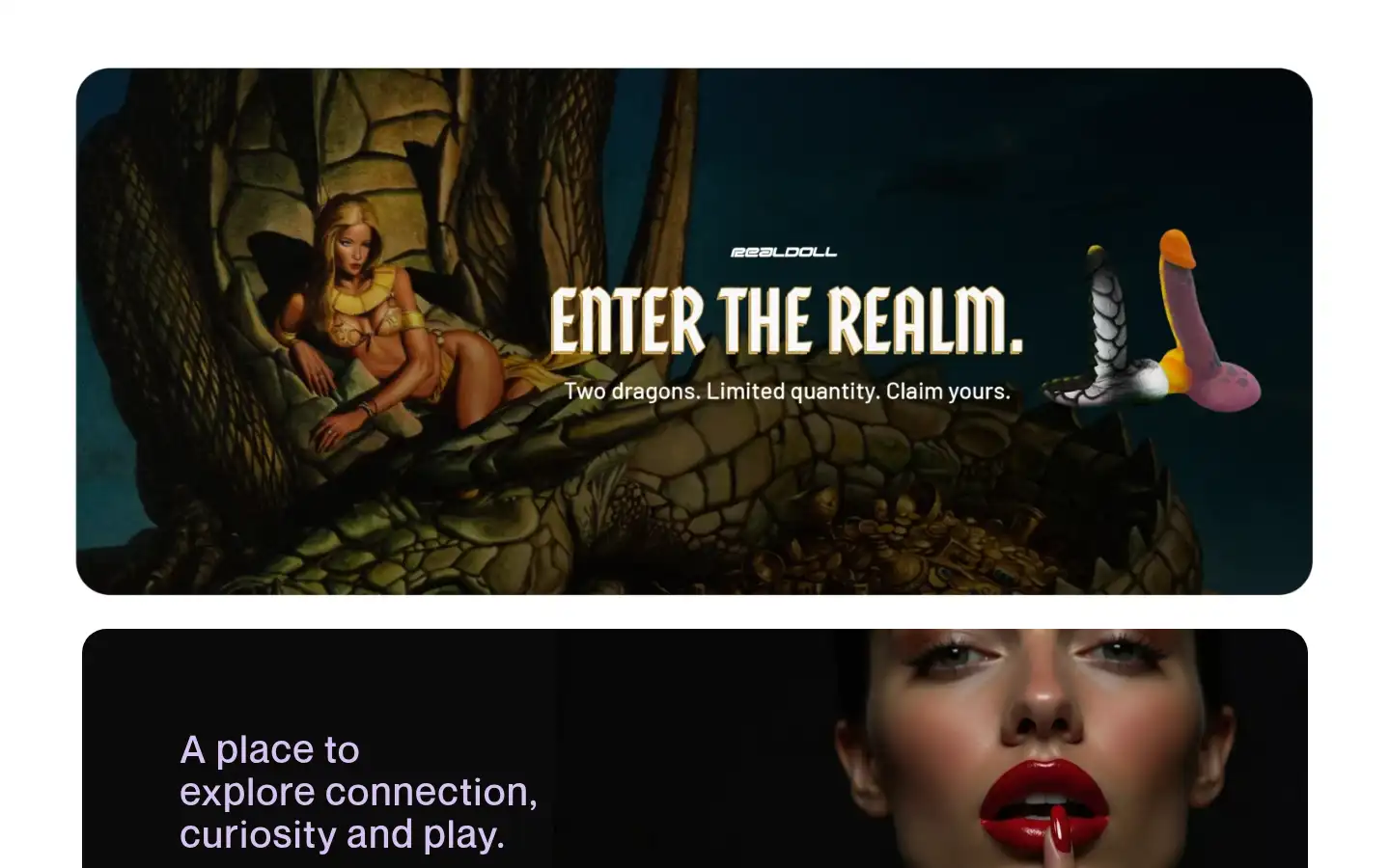 Screenshot of realdoll.com