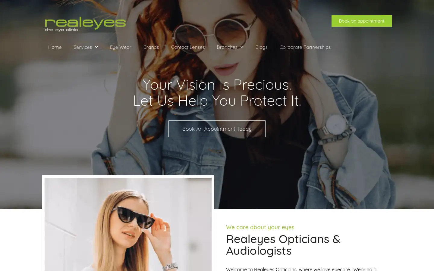 Screenshot of realeyesuk.com