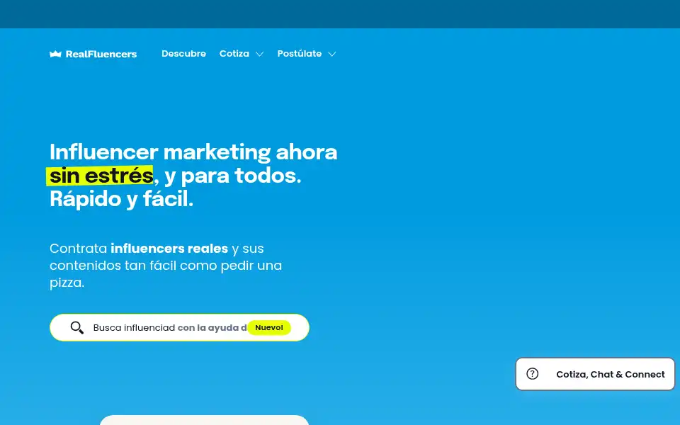 Screenshot of realfluencers.co