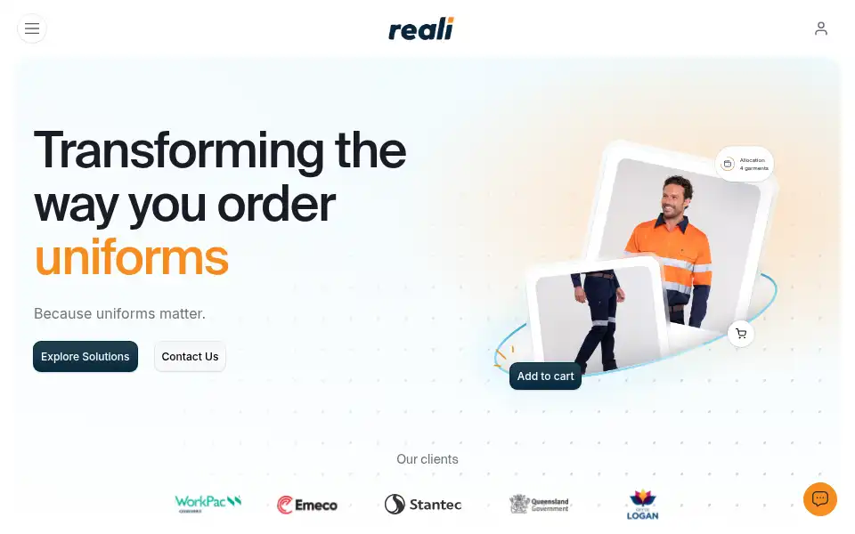 Screenshot of reali.au