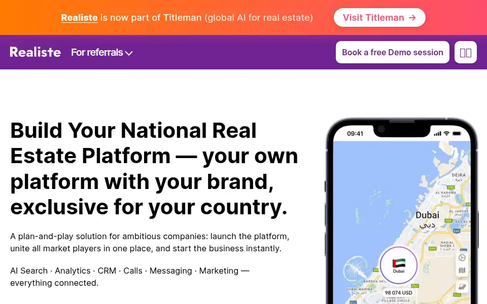 Screenshot of realiste.ai