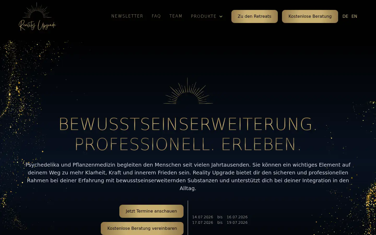 Screenshot of reality-upgrade.com