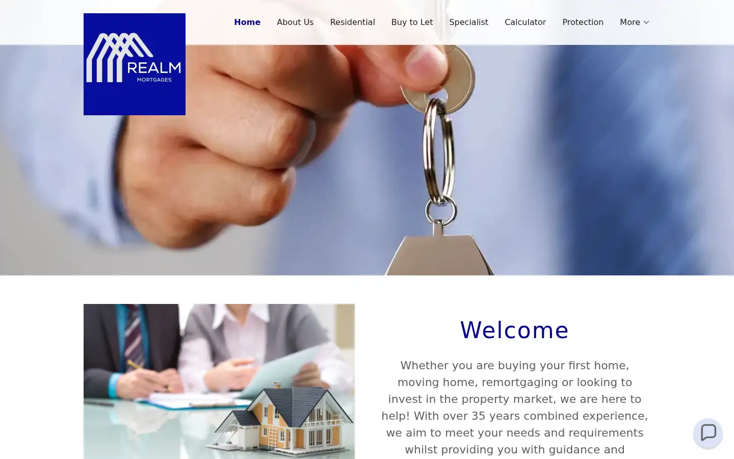 Screenshot of realm-mortgages.co.uk