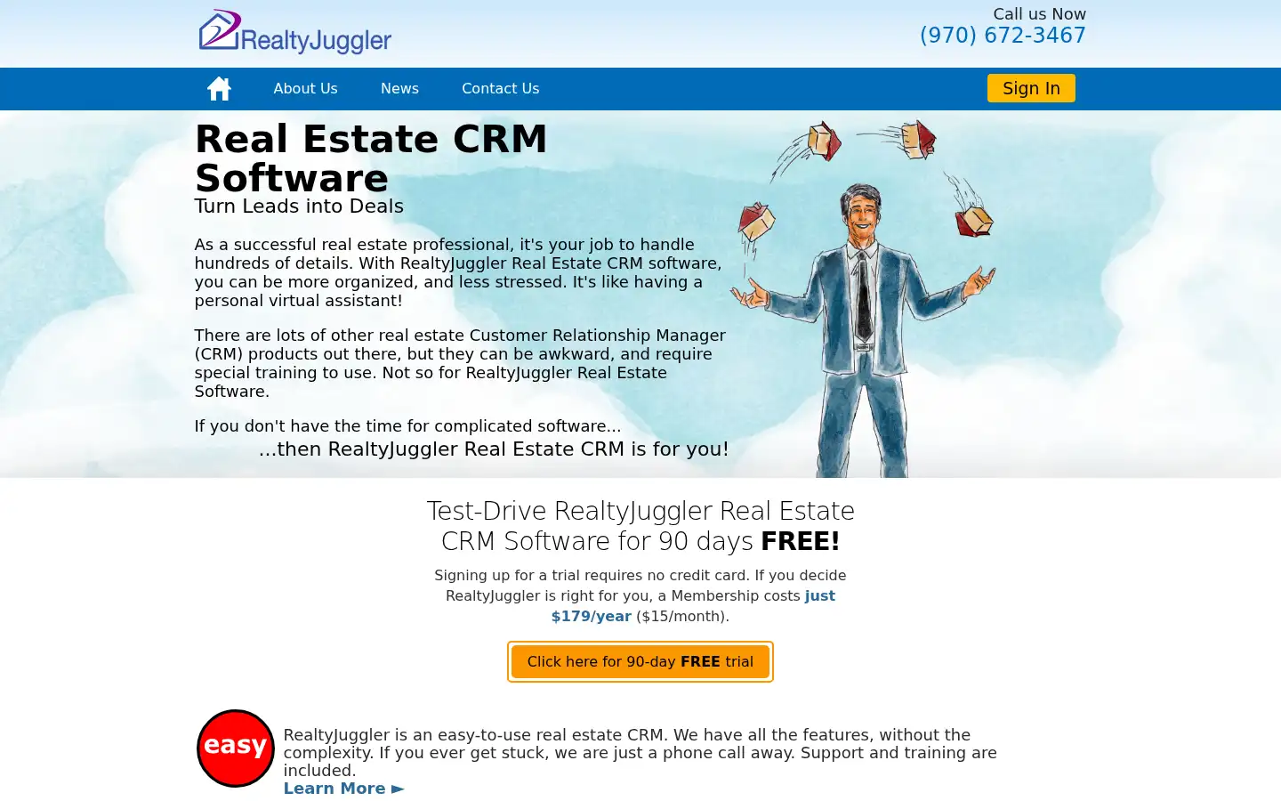 Screenshot of realtyjuggler.com